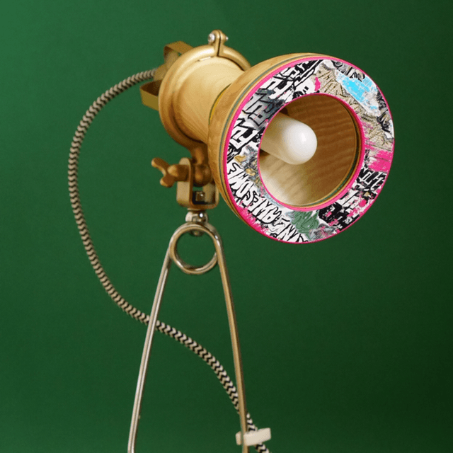 PRÅNAR Clip-on Spotlight with base